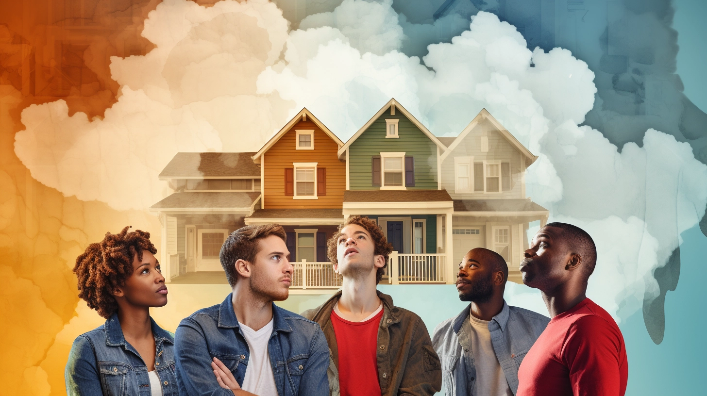 A diverse group of homeowners thinking about personal home needs